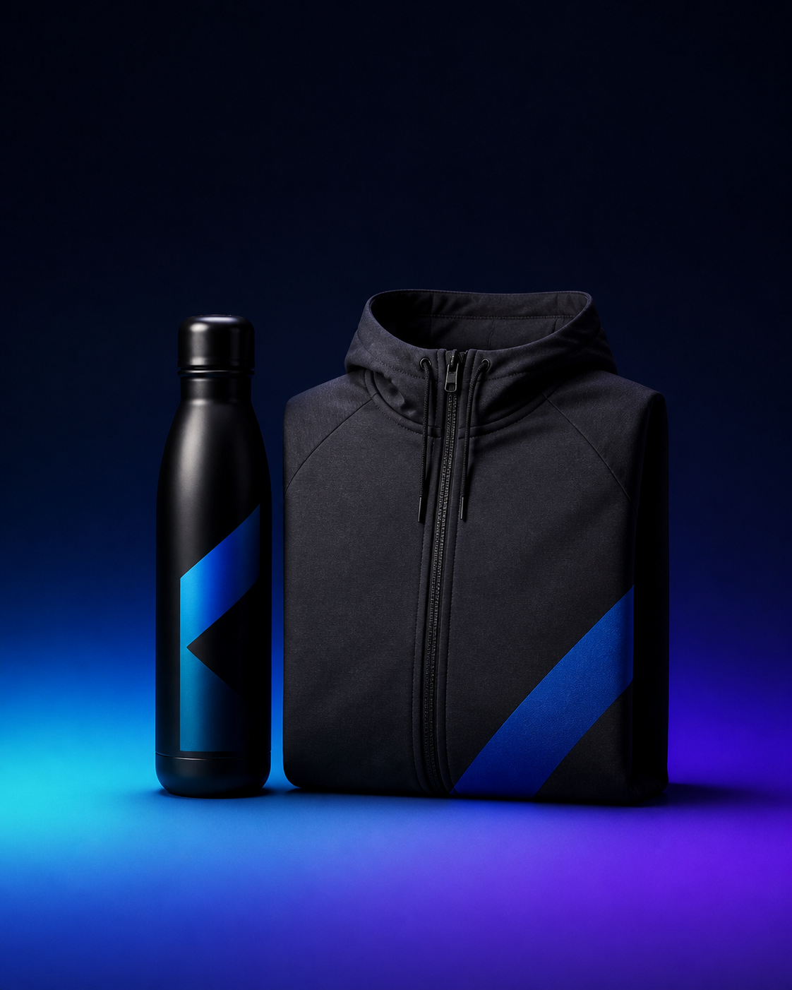 Kit de bienvenida con botella y sudadera