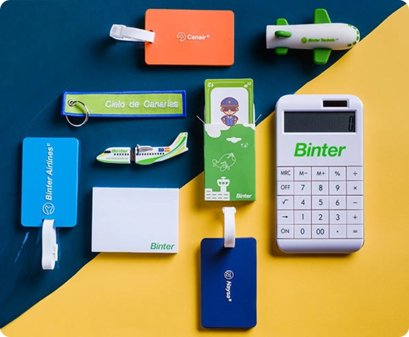 Productos promocionales de Binter